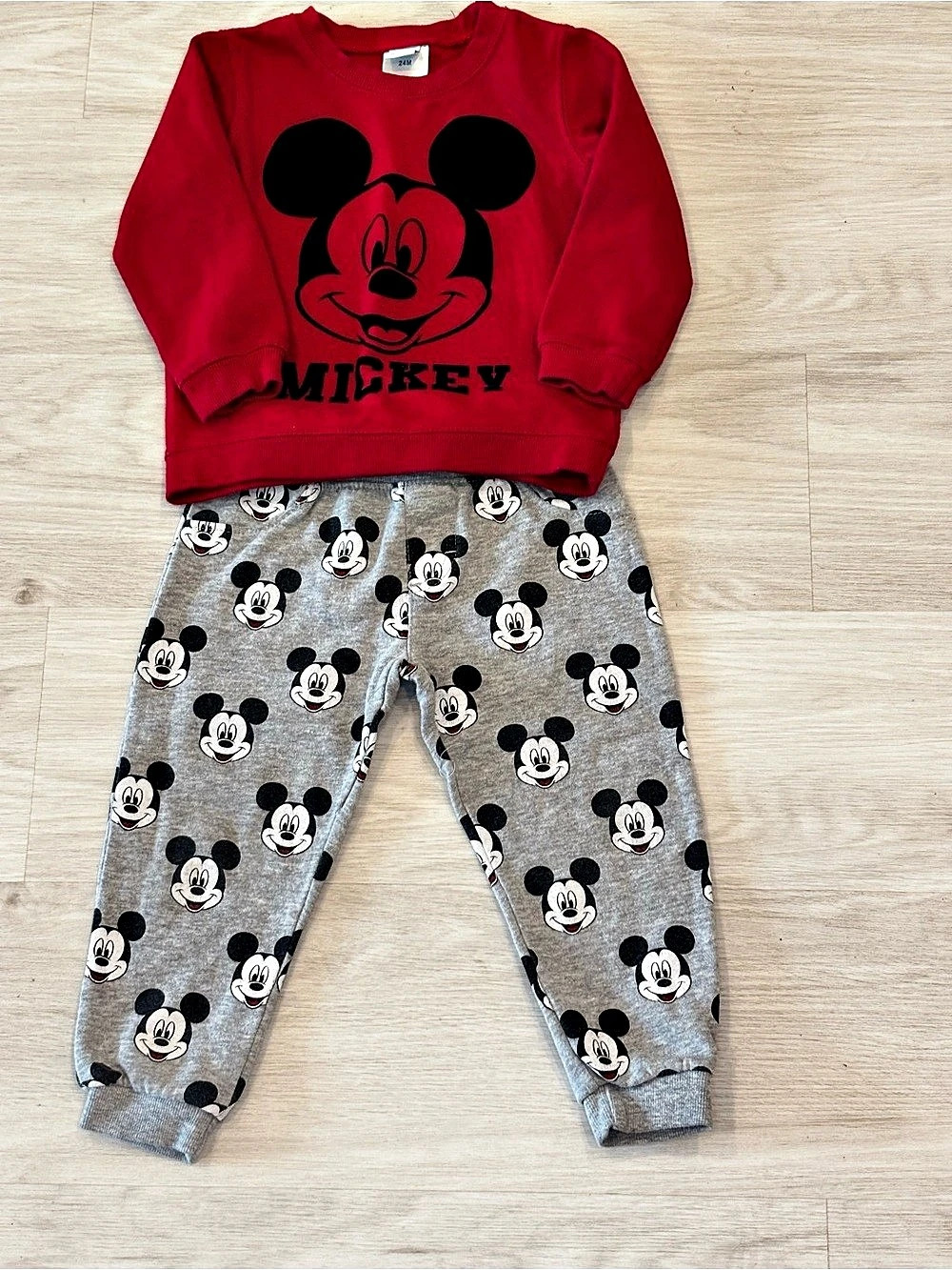 Disney Baby Mickey Mouse Matching Set Size 24M